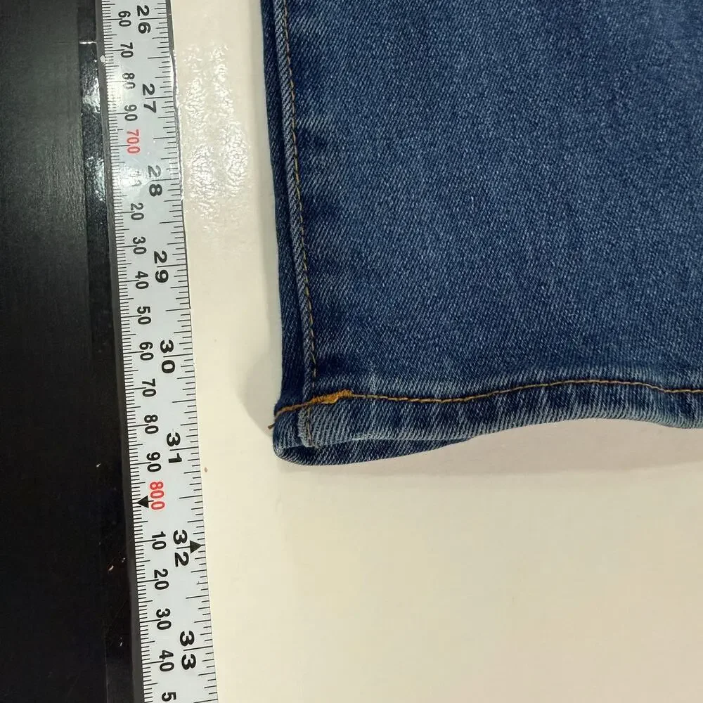 True Religion Geno Relaxed Slim Jeans 33 Streetwear Denim Dark Blue *flaw